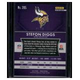 Stefon Diggs /75 RC Green Crystals Prizm 2015 #285 Rookie Minnesota Vikings Football Card