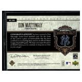 Don Mattingly Game-Used Relic 2006 Upper Deck Chronology #BC-DM Baseball Card