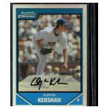 Clayton Kershaw RC Refractor 2001 Bowman Chrome #BDPP77 Rookie Baseball Card
