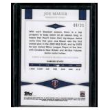 Joe Mauer /25 SP 2022 Topps Head of the Class Numbered 6/25 Minnesota Twins Baseball Card