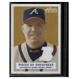 Chipper Jones Game-Worn Jersey Relic 2006 Bowman Heritage #PG-CJ2 Baseball Card