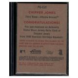 Chipper Jones Game-Worn Jersey Relic 2006 Bowman Heritage #PG-CJ2 Baseball Card
