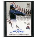 George Bell Auto 2001 Topps Certified Autograph Golden Anniversary Great Issue #GAA-GAB Baseball Card