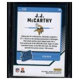 JJ McCarthy RC Donrus Optic Rated Rookie #235 Minnesota Vikings Football Card