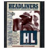 Vladimir Guerrero /100 Game-Used Jersey Relic 2003 Upper Deck Headliners #HL-VG Numbered 057/100 Baseball Card