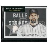 Todd Helton Game-Worn Jersey Relic 2007 Bowman Heritage Pieces of Greatness #PG-TH Baseball Card