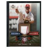 Jim Thome Game-Used Jersey 2005 Upper Deck All-Star Classics #MS-JT Midsummer Swatches Baseball Card