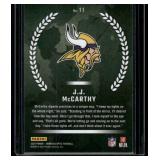 JJ McCarthy RC Rookie Recruits Insert 2024 Donruss Optic #11 Minnesota Vikings Football Card