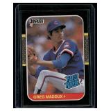 Greg Maddux RC 1987 Donruss Rated Rookie #36 Baseball Card