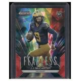 JJ McCarthy RC Atomic Refractor 2024 Prizm Draft Picks #F-JJM Rookie Minnesota Vikings Football Card