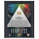 JJ McCarthy RC Atomic Refractor 2024 Prizm Draft Picks #F-JJM Rookie Minnesota Vikings Football Card