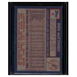 Don Mattingly RC 1984 Topps #8 Rookie Baseball Card