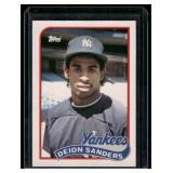 Deion Sanders RC 1989 Topps Traded #110T Rookie Baseball Card