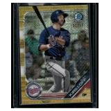Alex Kirilloff RC Gold Mojo /50 2019 Bowman Chrome #BCP-138 Rookie Minnesota Twins Baseball Card Numbered 7/50