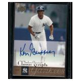 Ken Griffey Sr. Auto 2004 Upper Deck Yankee Classics Scripts #AU-40 Baseball Card