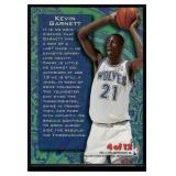 Kevin Garnett RC Metal Insert 1996 Tempered Steel #4 Rookie Minnesota Timberwolves Basketball Card