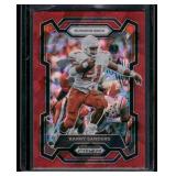 Barry Sanders Red Cracked Ice Prizm 2023 Draft Picks #43 Football Card
