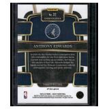 Anthony Edwards Blue Cracked Ice 202 Select Concourse #37 Minnesota Timberwolves Basketball Card