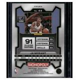 Ja Morant Purple Wave Refractor 2023-23 Prizm Monopoly #44 Basketball Card