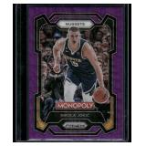 Nikola Jokic Purple Wave Refractor 2023-24 Prizm Monopoly #1 Basketball Card