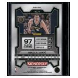 Nikola Jokic Purple Wave Refractor 2023-24 Prizm Monopoly #1 Basketball Card