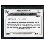 Bobby Witt Jr. RC 2022 Topps Chrome #USC176 Rookie Baseball Card