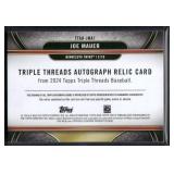 Joe Mauer Auto Relic 25/36 2024 Topps Trople Threads Game Used AL MVP 