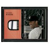 Mariano Rivera Game-Worn Pinstripe Jersey Relic 2002 Skybox Essentials eX Baseball Card