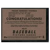 Frank Thomas Game-Used Bat Relic 2007 Bowman Heritage Pieces of Greatness #PG-FT Baseball Card