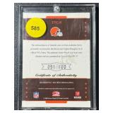 Jim Brown / Reuben Droughns Game-Work Relic /100 2006 Donruss Playoff Leaf Limited Team Threads #TTC-8 Football Card