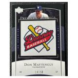 Don Mattingly /50 Premier Stitchings 2007 Upper Deck #PS-80 Numbered 14/50 Baseball Card