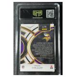 Justin Jefferson Graded 10 Gem Mint 2023 Select Premier Level prizm #175 Minnesota Vikings Football Card