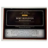 Bert Blyleven Relic /25 2011 Playoff Prime Cuts Emblems of the Hall #2 Numbered 16/25 Minnesota Twins Baseball Card