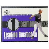 Randy Johnson Game-Worn Jersey Relic 2003 Upper Deck Leading Swatches #LS-RJ1 Baseball Card
