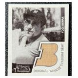 Yogi Berra Original Yankee Stadium Seat Relic 2001 Bowman Heritage #BHM-YB1 Baseball Card