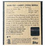 Yogi Berra Original Yankee Stadium Seat Relic 2001 Bowman Heritage #BHM-YB1 Baseball Card