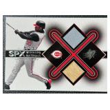 Ken Griffey Jr. Dual Relic Game Used Jersey / Bat 2001 Upper Deck SPx #KG2 Baseball Card