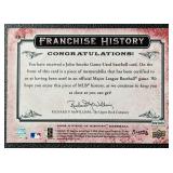 John Smoltz Game-Used Relic 2008 Upper Deck A Piece of History Franchise History #FH-4 Baseball Card