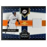 Tony Gwynn Game-Worn Jersey Relic 2005 Donruss Champions Impressions #46 Baseball Card