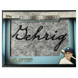 Lou Gehrig Historic Stitches 2012 Topps Patch Card #HS-LG Baseball
