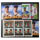 8 RC Lot - Chipper Jones and Manny Ramirez Rookie Baseball Cards