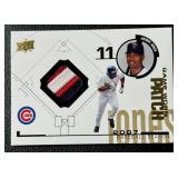 Jacque Jones Game-Worn Tri-Color Patch 2008 Upper Deck 98-JJ Minnesota Twins Baseball Card