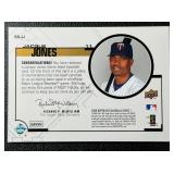 Jacque Jones Game-Worn Tri-Color Patch 2008 Upper Deck 98-JJ Minnesota Twins Baseball Card