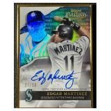 Edgar Martinez Auto /50 2020 Topps Gold Label #GLA-EM Numbered 27/50 Baseball Card