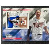 Carlos Correa Commemorative Jackie Robinson Patch 2022 Topps #SEP-CC Minnesota Twins Baseball Card