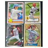 Shohei Ohtani 4 Card Baseball Lot - Gypsy Queen, Topps Chrome, Heritage