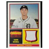 Tarik Skubal Relic 2025 Topps Heritage Clubhouse Collection Game-Used #CCR-TS Baseball Card