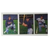 Kent Hrbek, Roy Smalley, Tom Brunansky On-Card Auto 1987 Minnesota Twins Team Issue Car Set