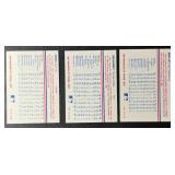 Kent Hrbek, Roy Smalley, Tom Brunansky On-Card Auto 1987 Minnesota Twins Team Issue Car Set