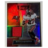 Ronald Jones II Relic /99 2021 Select Prizm #SS-RJO Football Card Numbered 32/99
